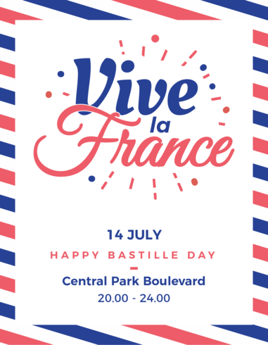 vive la france poster vector