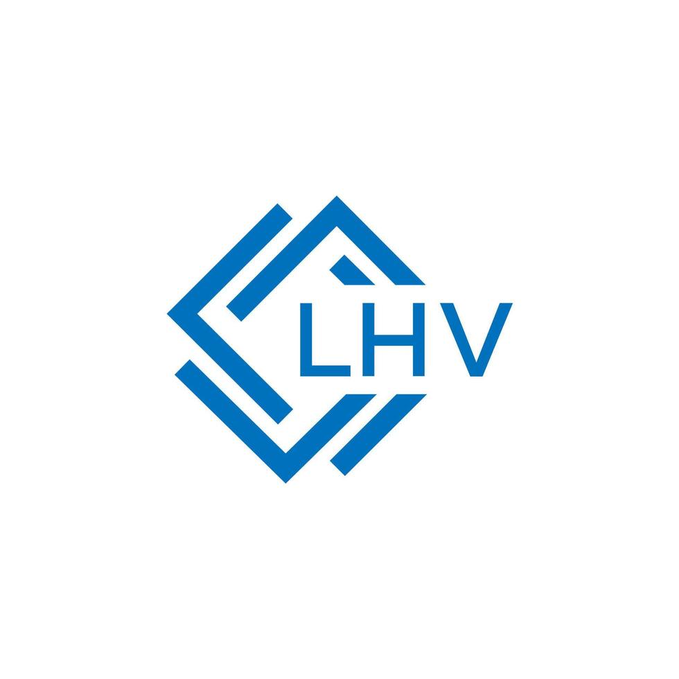 lhv brief ontwerp.lhv brief logo ontwerp Aan wit achtergrond. lhv creatief cirkel brief logo concept. lhv brief ontwerp. vector