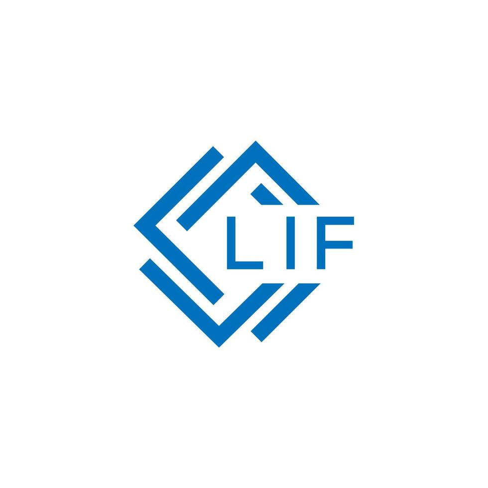 lif brief logo ontwerp Aan wit achtergrond. lif creatief cirkel brief logo concept. lif brief ontwerp. vector