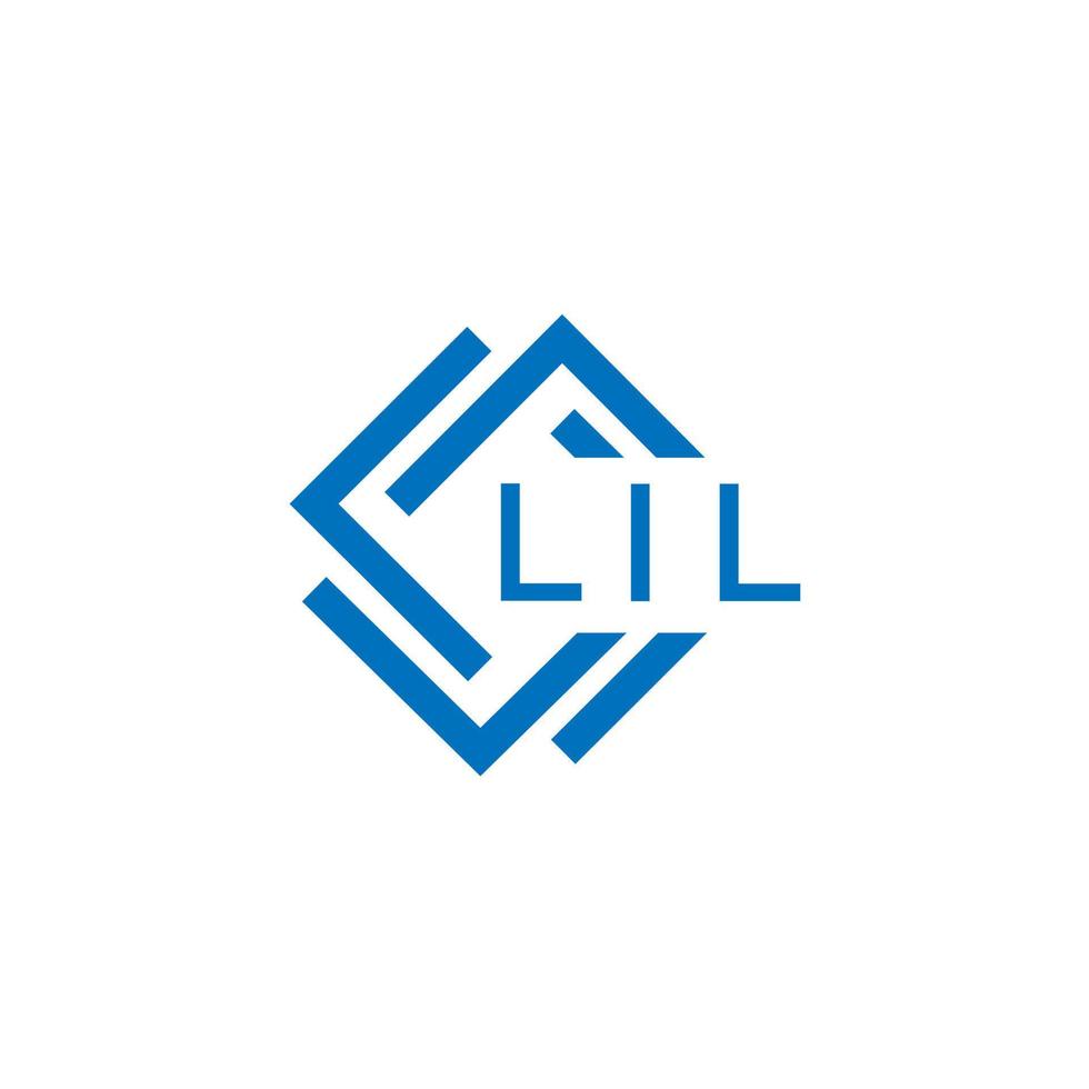 lil brief logo ontwerp Aan wit achtergrond. lil creatief cirkel brief logo concept. lil brief ontwerp. vector