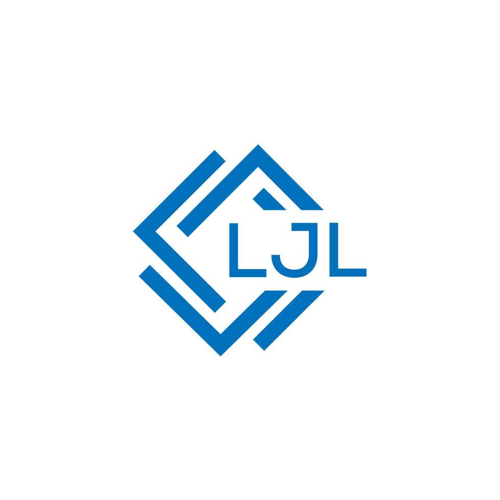 ljl brief logo ontwerp Aan wit achtergrond. ljl creatief cirkel brief logo concept. ljl brief ontwerp. vector