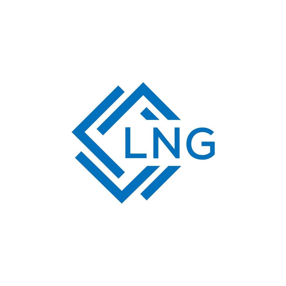 lng brief logo ontwerp Aan wit achtergrond. lng creatief cirkel brief logo concept. lng brief ontwerp. vector