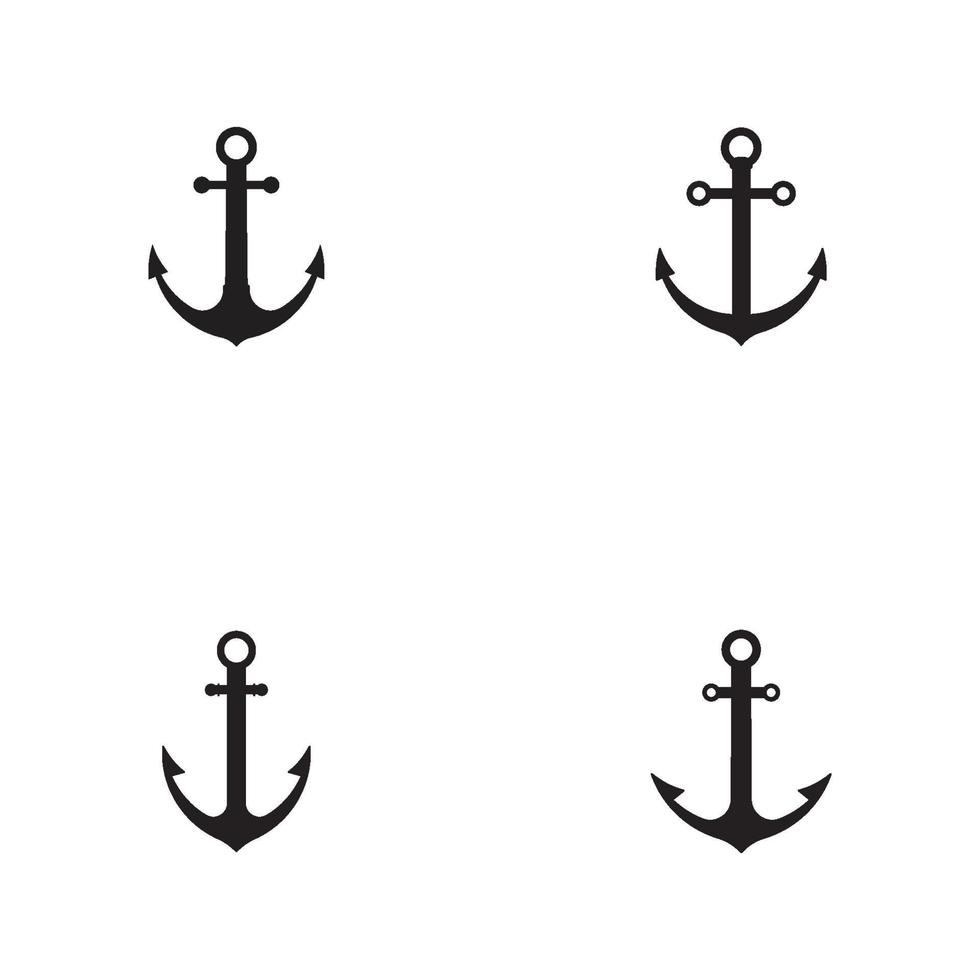 anker logo illustratie vector ontwerp
