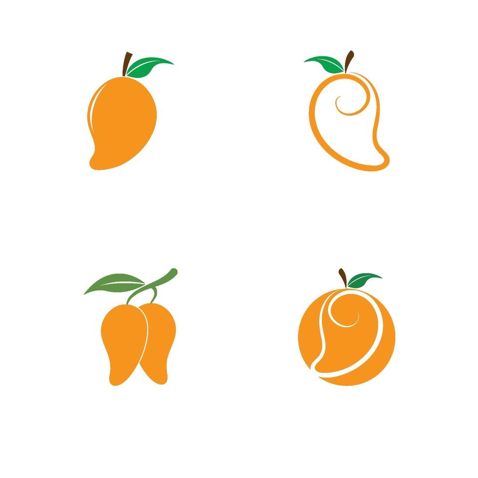 mango logo illustratie vector ontwerp