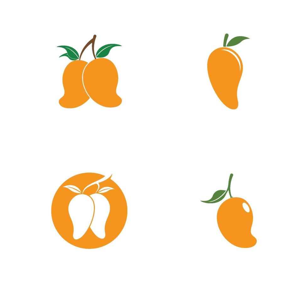 mango logo illustratie vector ontwerp