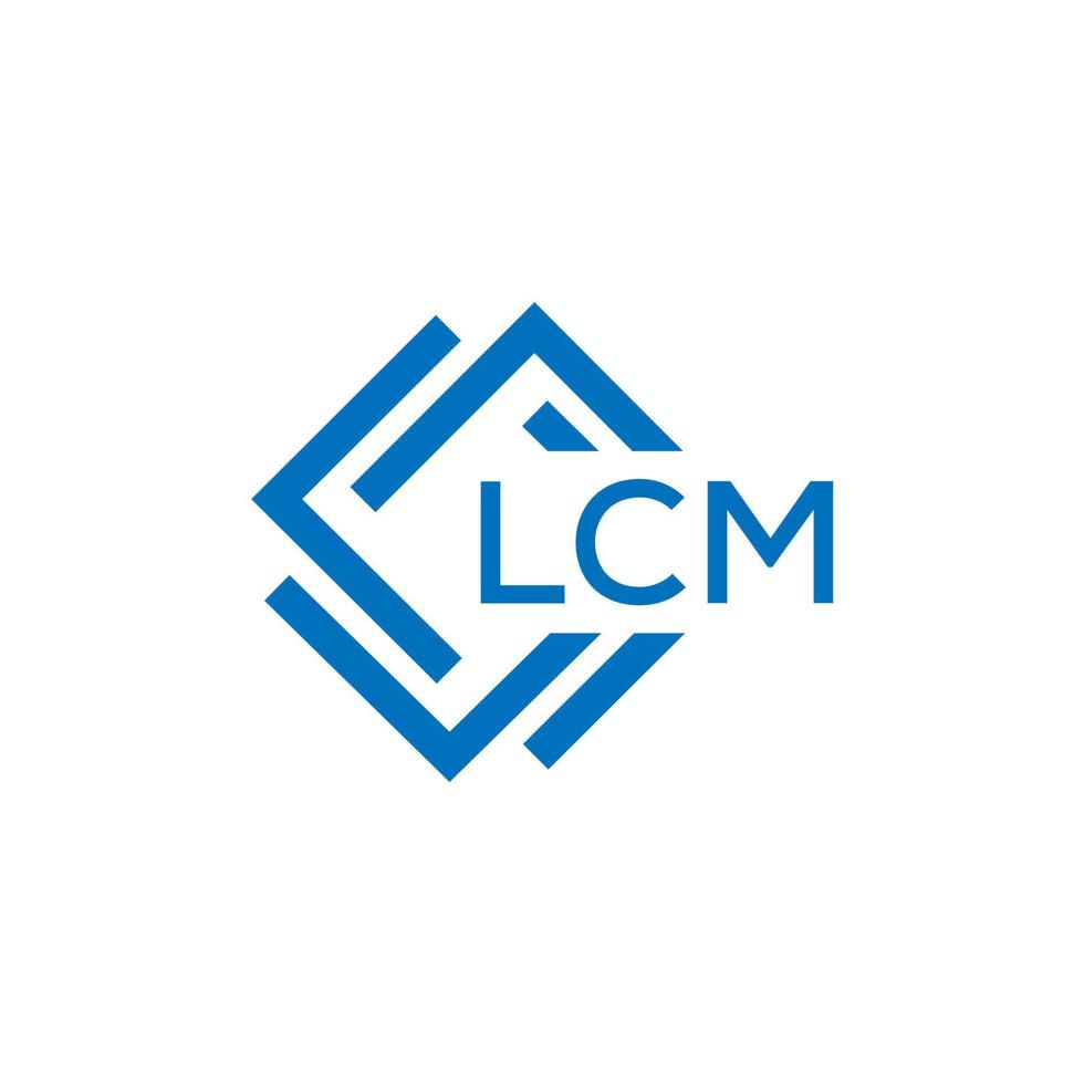 lcm brief logo ontwerp Aan wit achtergrond. lcm creatief cirkel brief logo concept. lcm brief ontwerp. vector