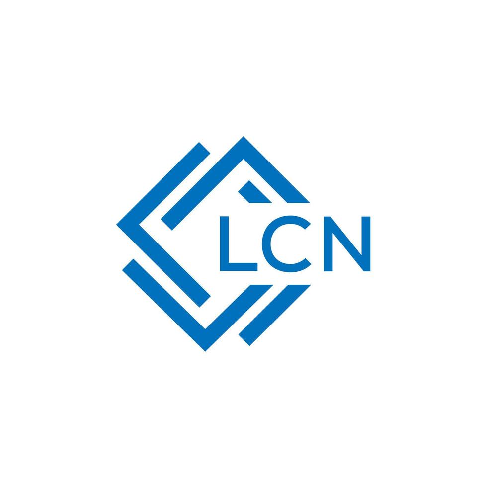 lcn brief logo ontwerp Aan wit achtergrond. lcn creatief cirkel brief logo concept. lcn brief ontwerp. vector