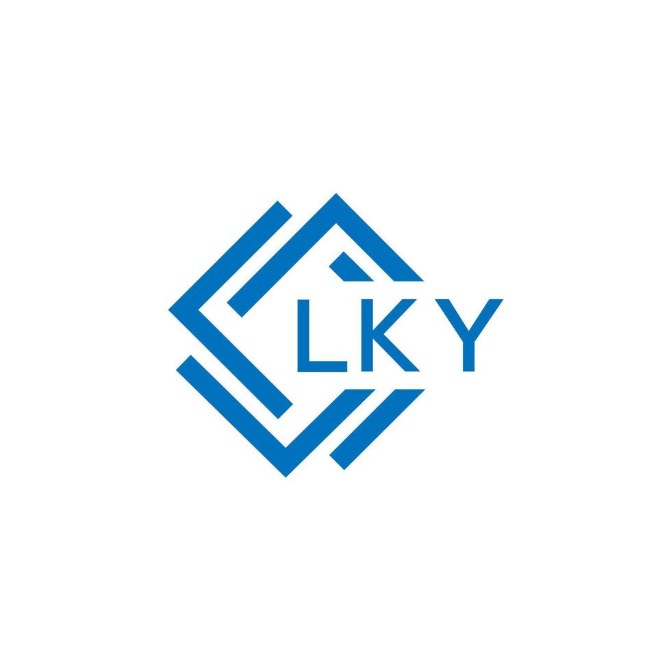 lky brief logo ontwerp Aan wit achtergrond. lky creatief cirkel brief logo concept. lky brief ontwerp. vector