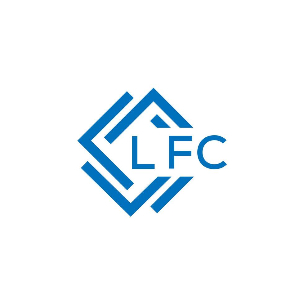 lfc creatief cirkel brief logo concept. lfc brief ontwerp. vector