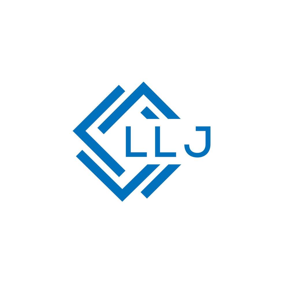 llj brief logo ontwerp Aan wit achtergrond. llj creatief cirkel brief logo concept. llj brief ontwerp. vector