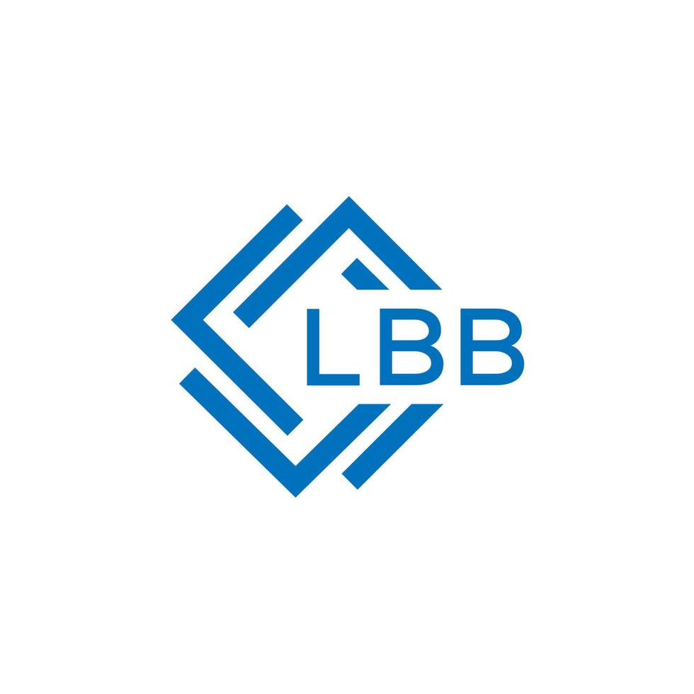 lbb brief logo ontwerp Aan wit achtergrond. lbb creatief cirkel brief logo concept. lbb brief ontwerp. vector