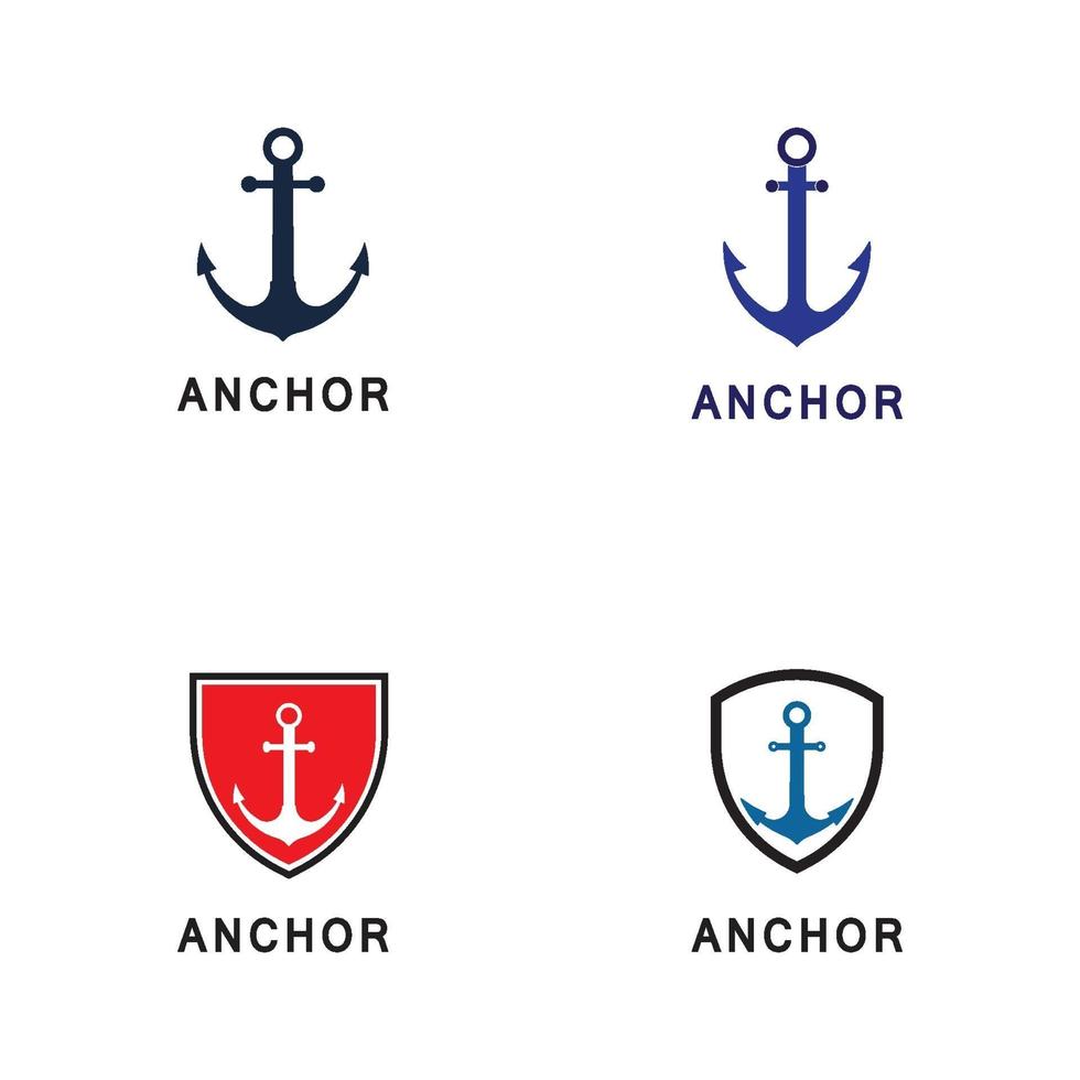 anker logo en symbool sjabloon vector iconen