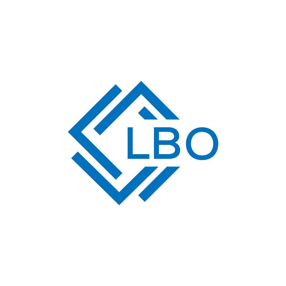 lbo brief logo ontwerp Aan wit achtergrond. lbo creatief cirkel brief logo concept. lbo brief ontwerp. vector