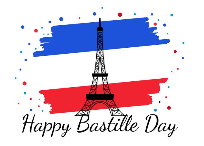 Bastille Day Frankrijk Vector