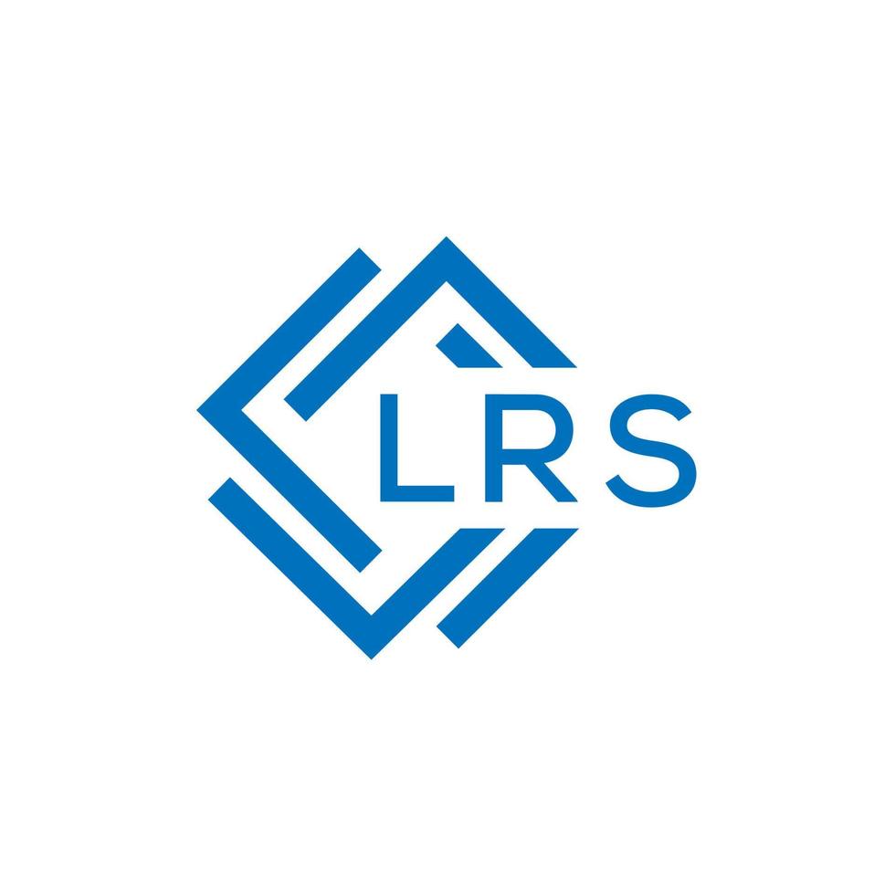 lrs brief logo ontwerp Aan wit achtergrond. lrs creatief cirkel brief logo concept. lrs brief ontwerp. vector