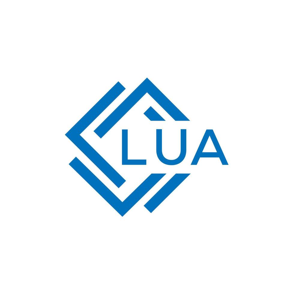 lua brief logo ontwerp Aan wit achtergrond. lua creatief cirkel brief logo concept. lua brief ontwerp. vector