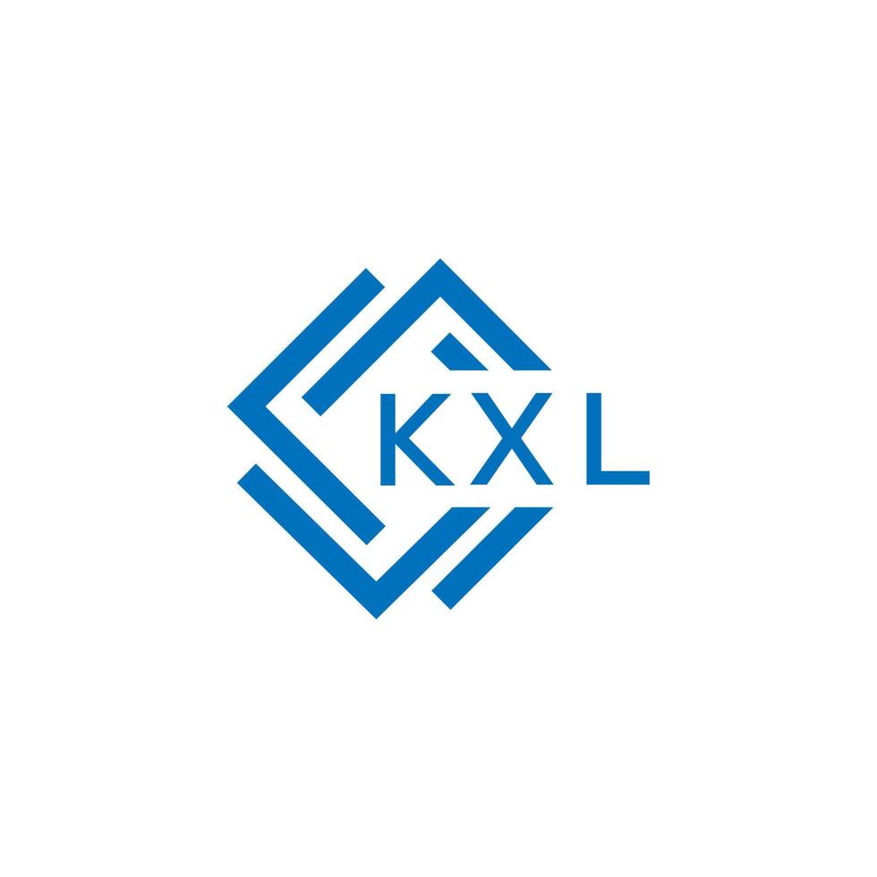 kxl brief logo ontwerp Aan wit achtergrond. kxl creatief cirkel brief logo concept. kxl brief ontwerp. vector