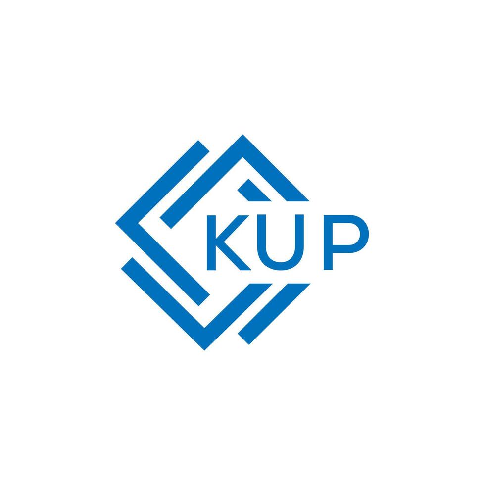 kup brief logo ontwerp Aan wit achtergrond. kup creatief cirkel brief logo concept. kup brief ontwerp. vector