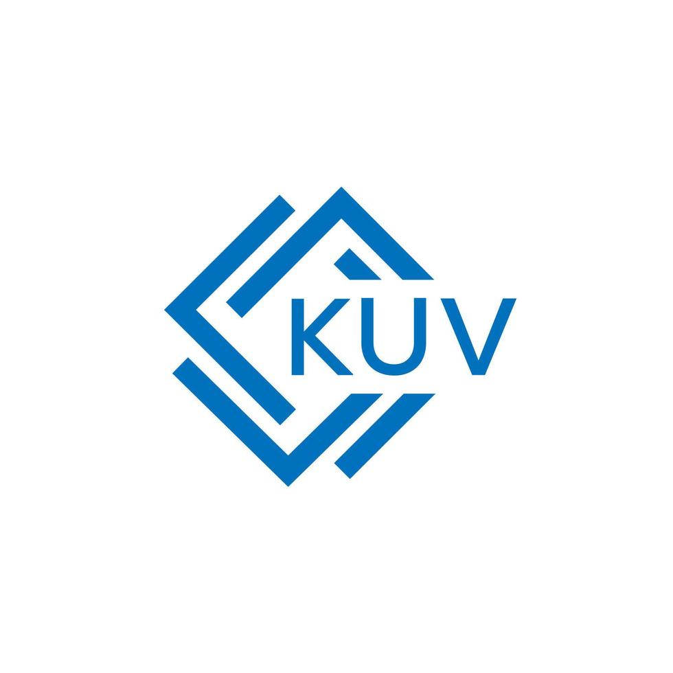 kuv brief logo ontwerp Aan wit achtergrond. kuv creatief cirkel brief logo concept. kuv brief ontwerp. vector