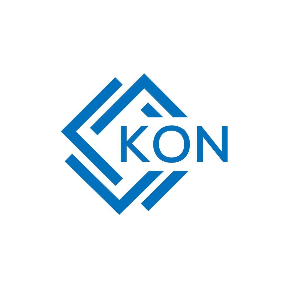 kon brief logo ontwerp Aan wit achtergrond. kon creatief cirkel brief logo concept. kon brief ontwerp. vector