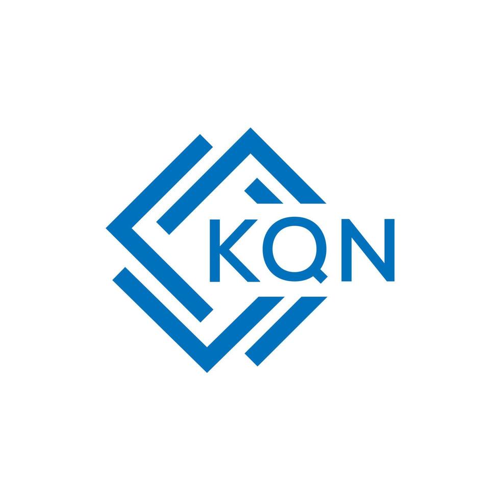 kqn brief logo ontwerp Aan wit achtergrond. kqn creatief cirkel brief logo concept. kqn brief ontwerp. vector