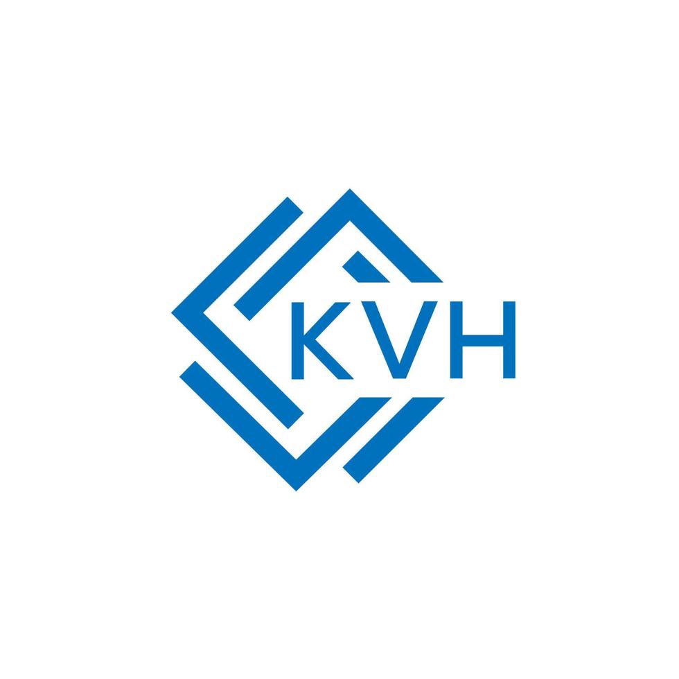 kvh brief logo ontwerp Aan wit achtergrond. kvh creatief cirkel brief logo concept. kvh brief ontwerp. vector