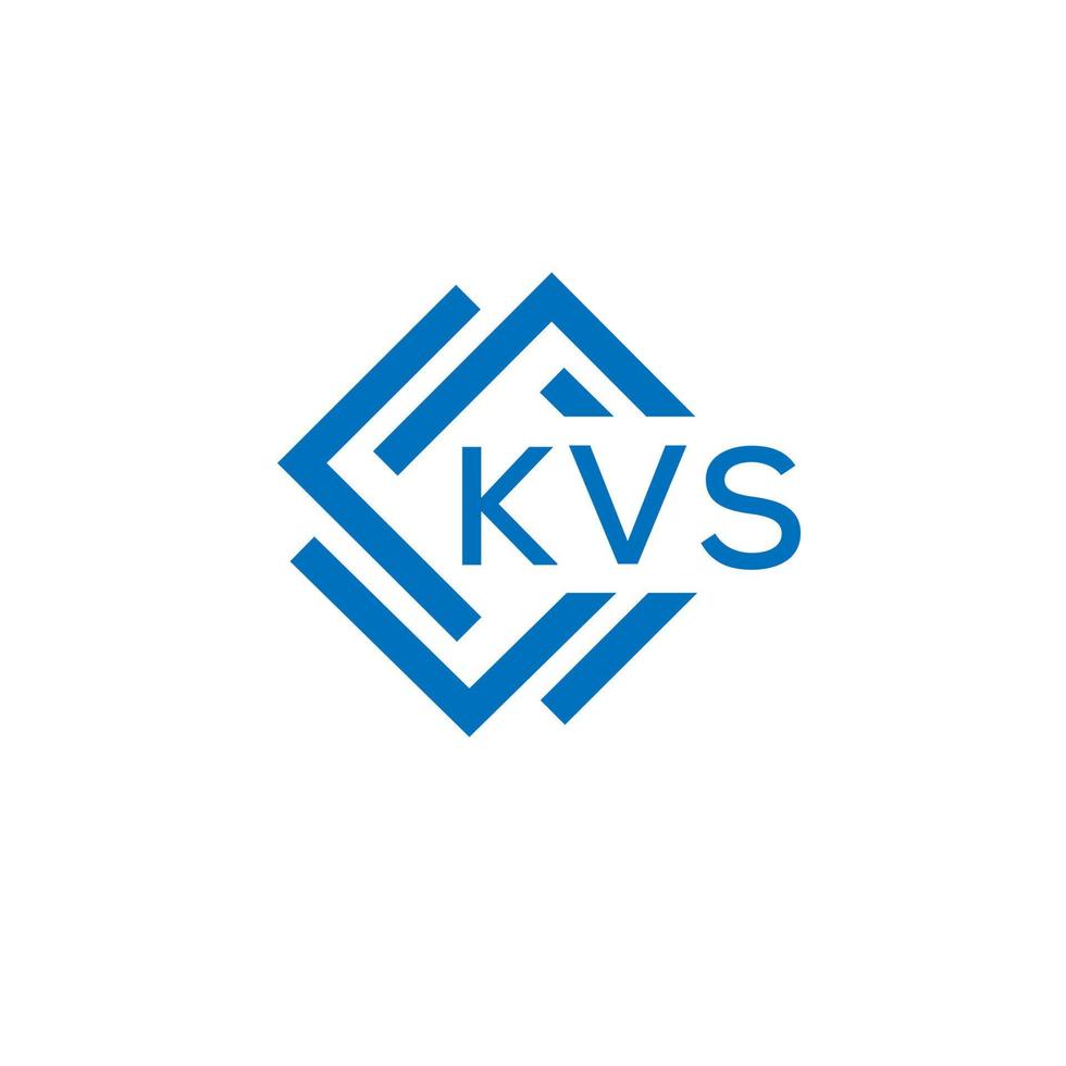 kvs brief logo ontwerp Aan wit achtergrond. kvs creatief cirkel brief logo concept. kvs brief ontwerp. vector