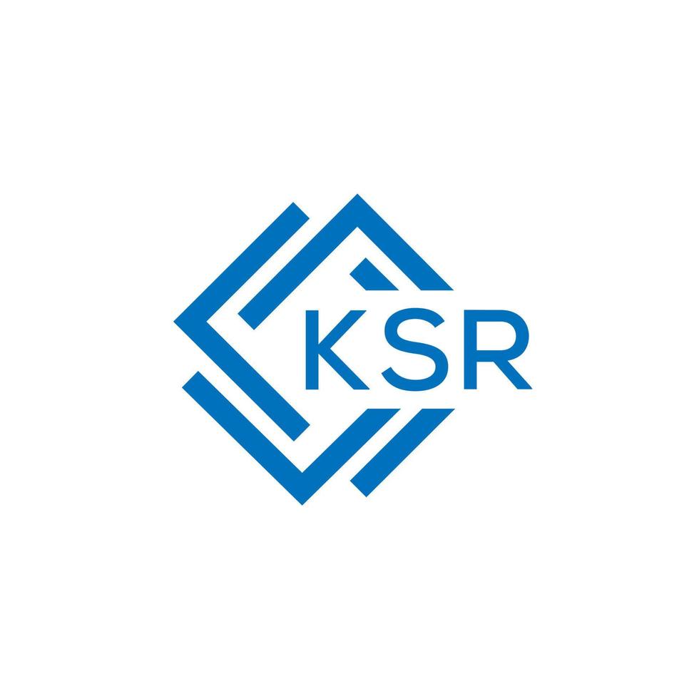 ksr brief logo ontwerp Aan wit achtergrond. ksr creatief cirkel brief logo concept. ksr brief ontwerp. vector