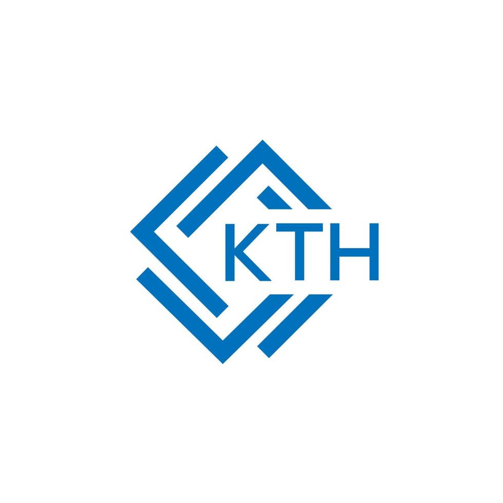 kth brief logo ontwerp Aan wit achtergrond. kth creatief cirkel brief logo concept. kth brief ontwerp. vector