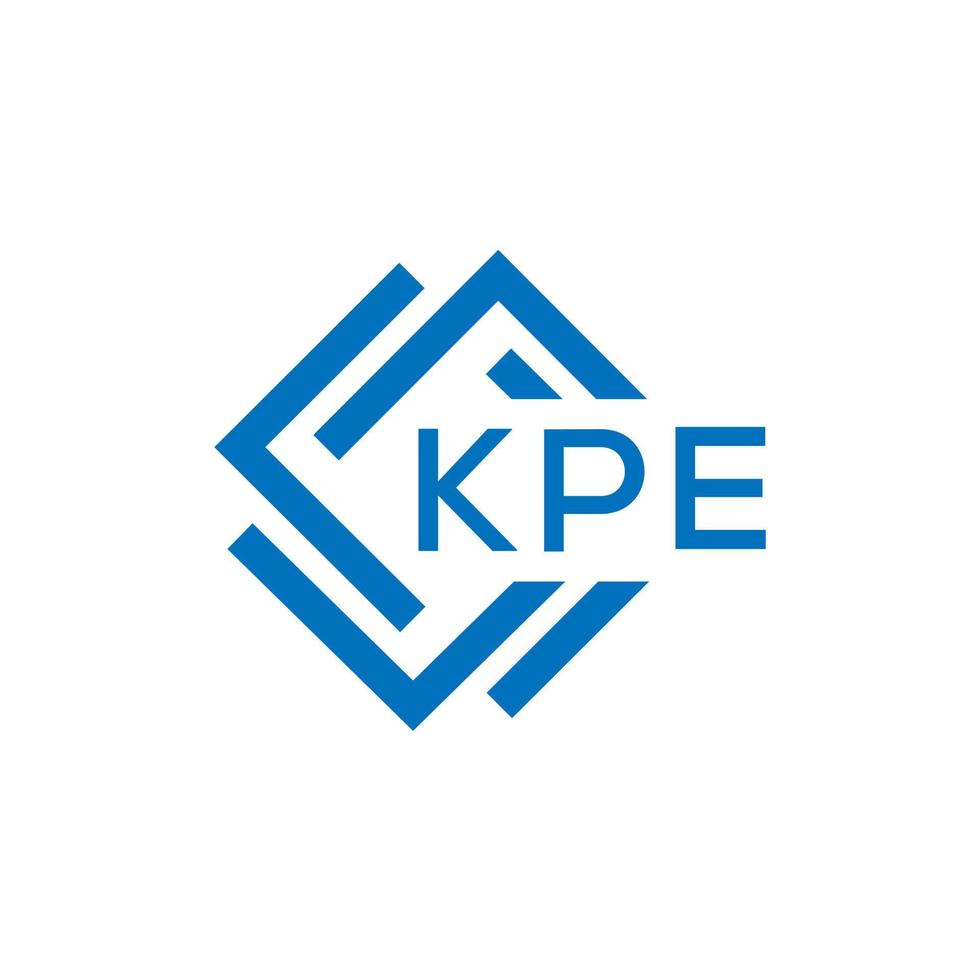 kpe creatief cirkel brief logo concept. kpe brief ontwerp. vector