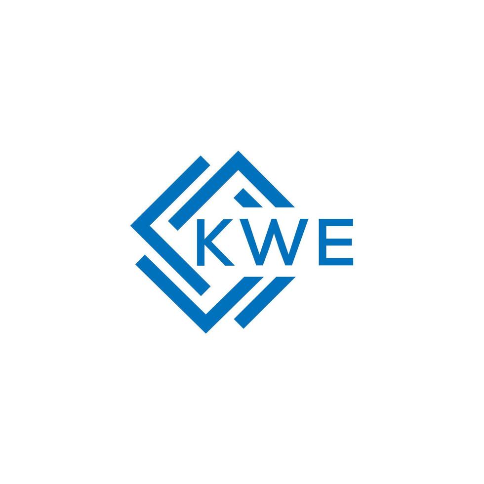 kwe brief logo ontwerp Aan wit achtergrond. kwe creatief cirkel brief logo concept. kwe brief ontwerp. vector