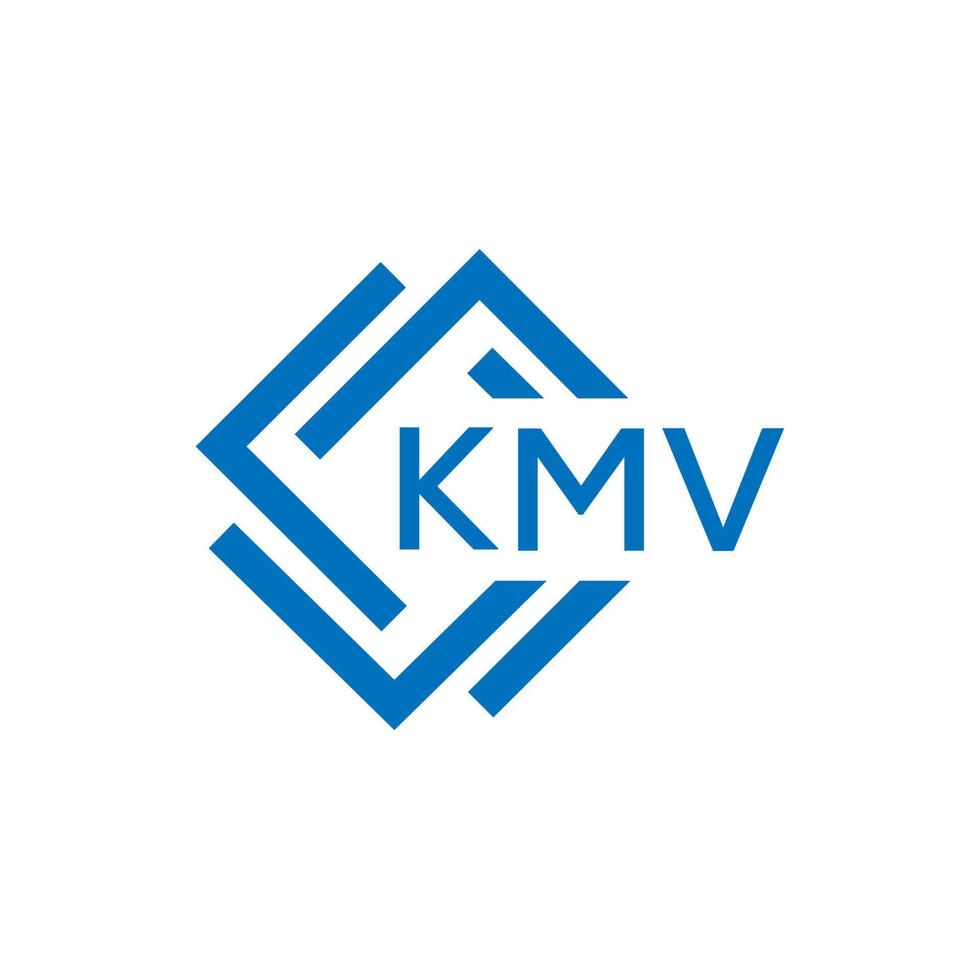 kmv brief logo ontwerp Aan wit achtergrond. kmv creatief cirkel brief logo concept. kmv brief ontwerp. vector