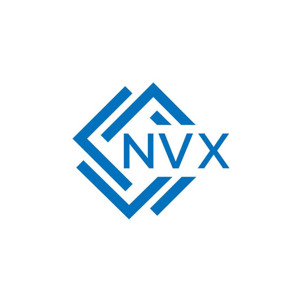 nvx brief logo ontwerp Aan wit achtergrond. nvx creatief cirkel brief logo concept. nvx brief ontwerp. vector