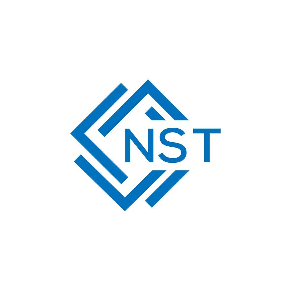 nst brief logo ontwerp Aan wit achtergrond. nst creatief cirkel brief logo concept. nst brief ontwerp. vector