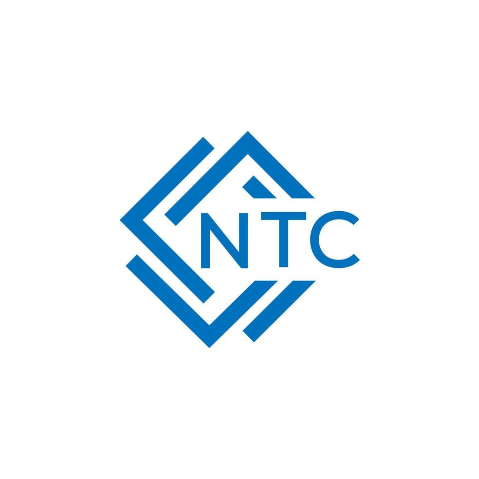 ntc brief logo ontwerp Aan wit achtergrond. ntc creatief cirkel brief logo concept. ntc brief ontwerp. vector