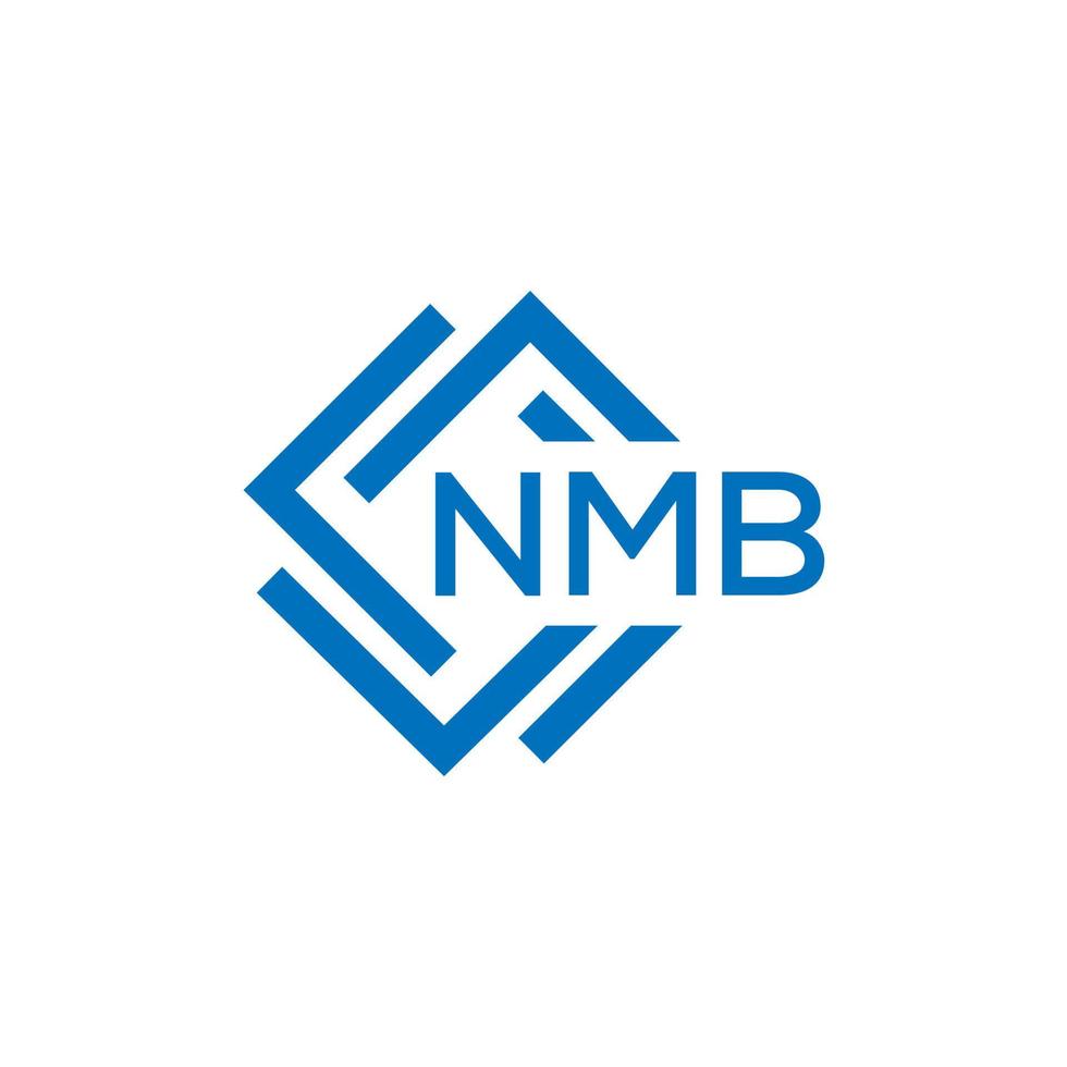 nmb brief logo ontwerp Aan wit achtergrond. nmb creatief cirkel brief logo concept. nmb brief ontwerp. vector