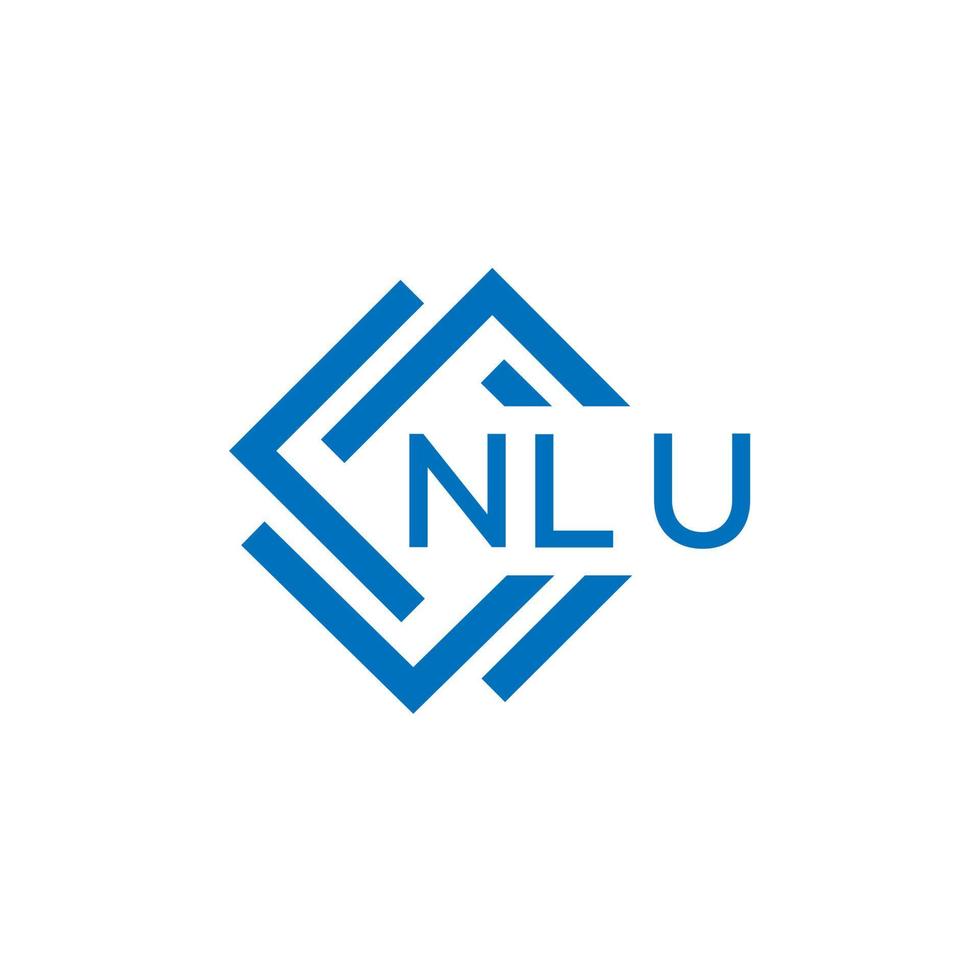 nlu brief logo ontwerp Aan wit achtergrond. nlu creatief cirkel brief logo concept. nlu brief ontwerp. vector