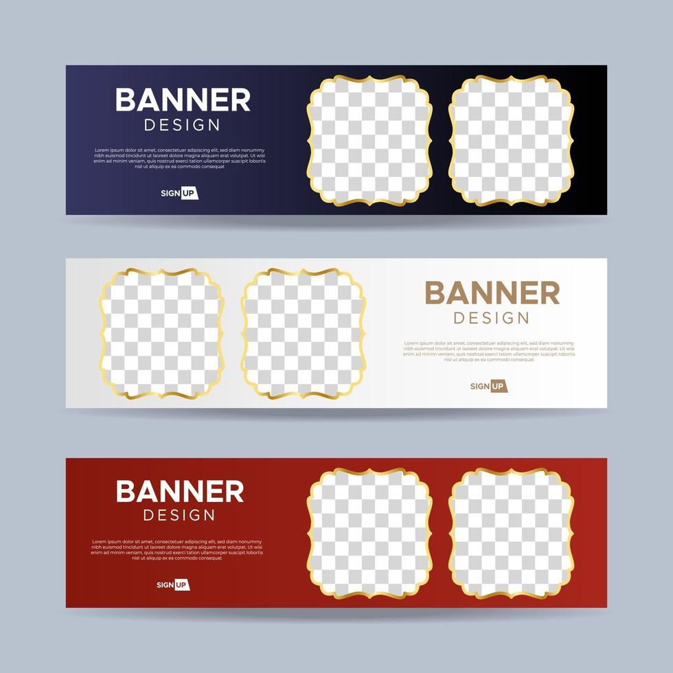 moderne banners sjabloonontwerp. vector eps 10