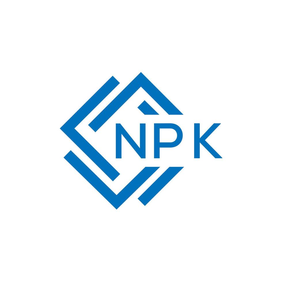 pk brief logo ontwerp Aan wit achtergrond. npk c vector