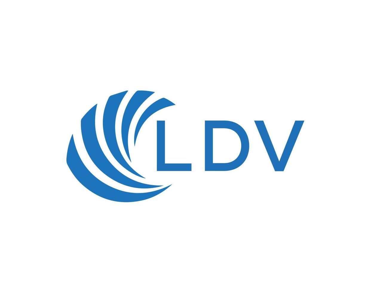 ldv abstract bedrijf groei logo ontwerp Aan wit achtergrond. ldv creatief initialen brief logo concept. vector