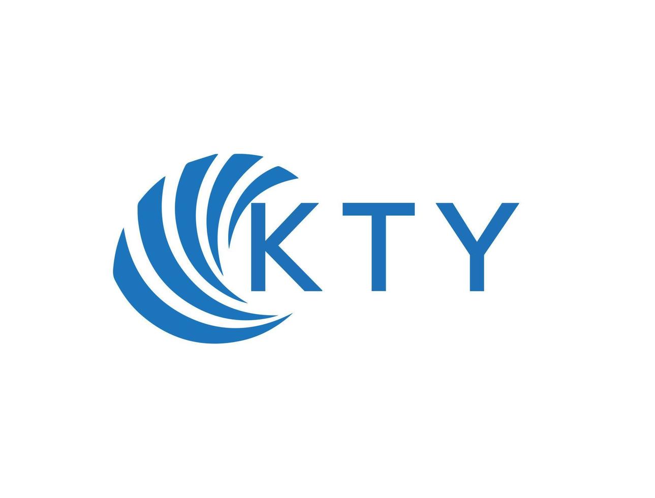 kty abstract bedrijf groei logo ontwerp Aan wit achtergrond. kty creatief initialen brief logo concept. vector