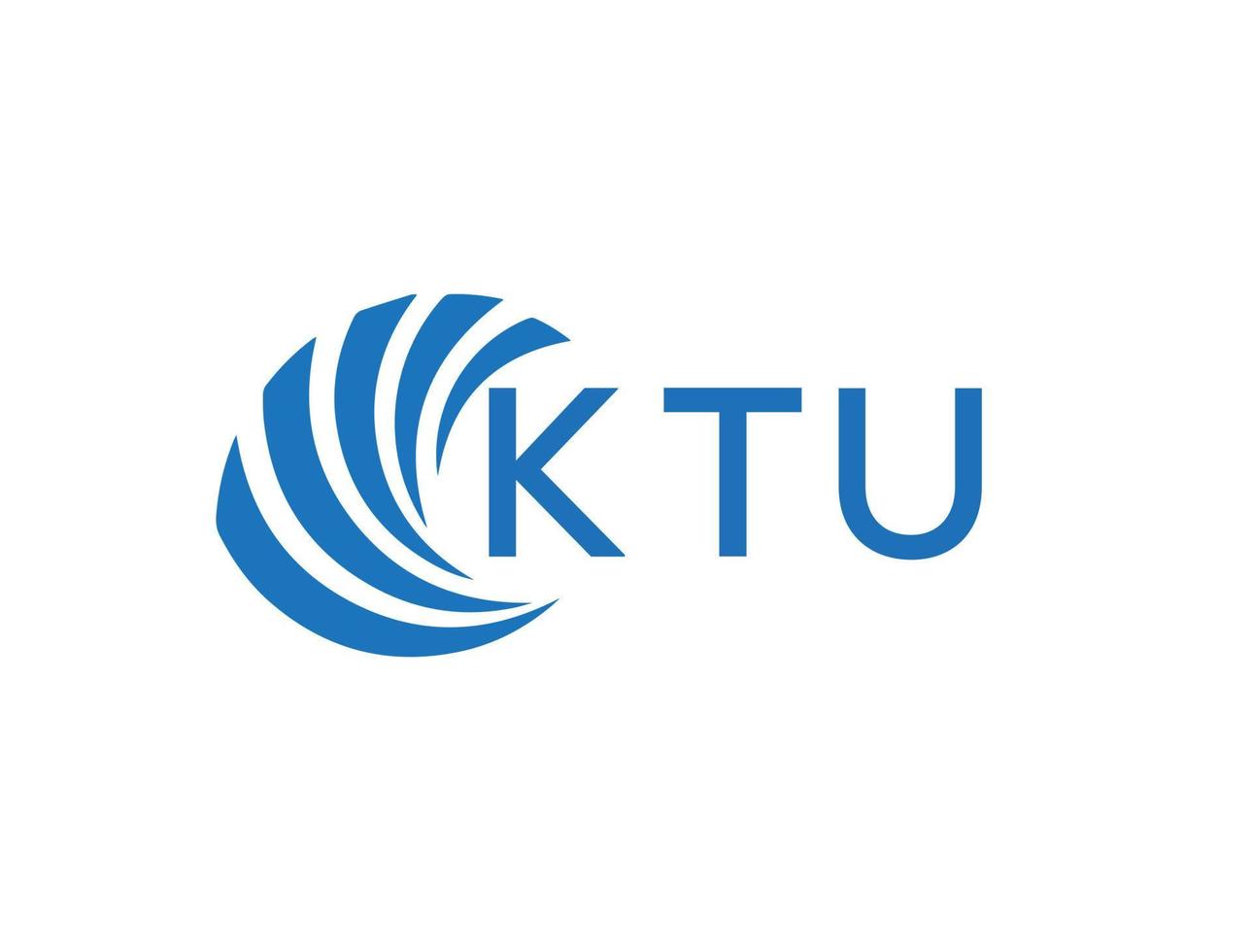 ktu abstract bedrijf groei logo ontwerp Aan wit achtergrond. ktu creatief initialen brief logo concept. vector