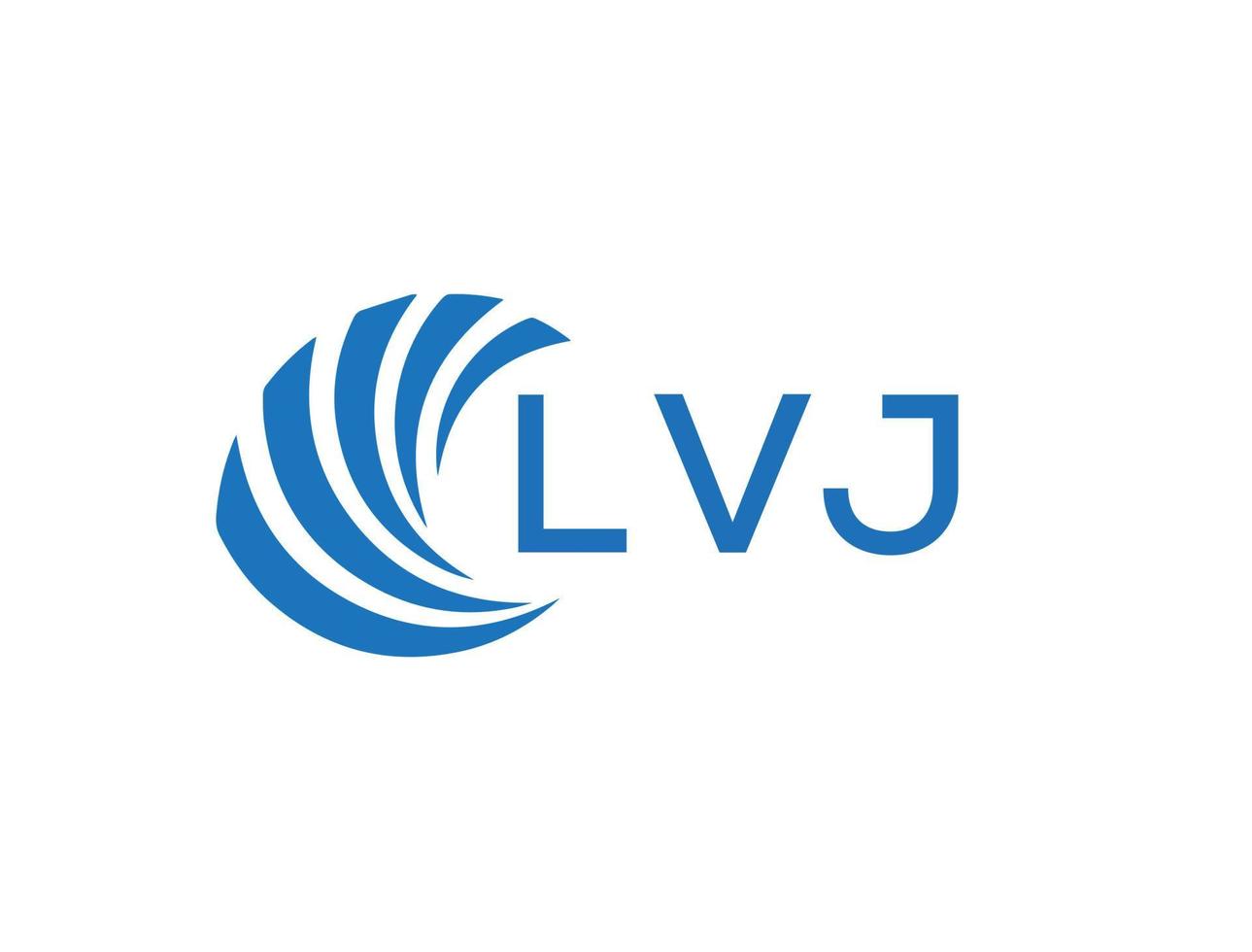 lvj abstract bedrijf groei logo ontwerp Aan wit achtergrond. lvj creatief initialen brief logo concept. vector