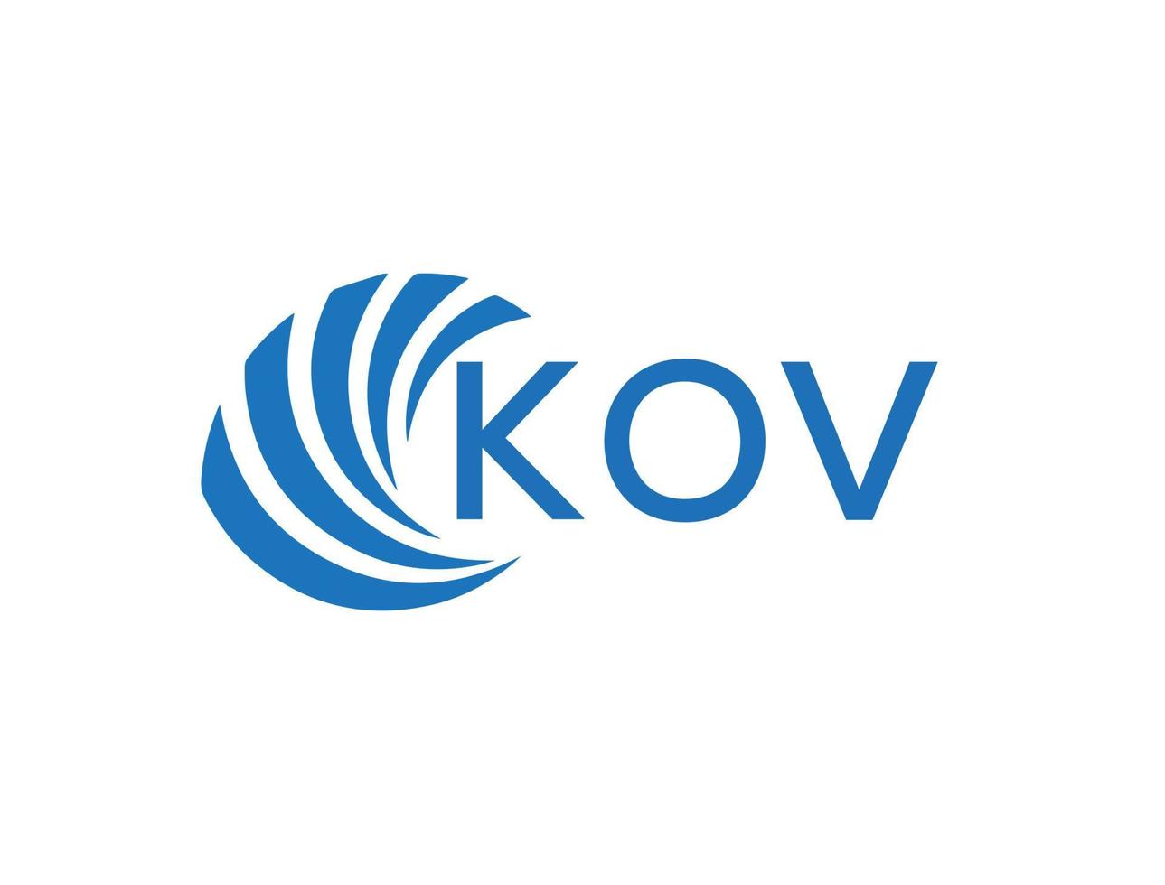 kov abstract bedrijf groei logo ontwerp Aan wit achtergrond. kov creatief initialen brief logo concept. vector