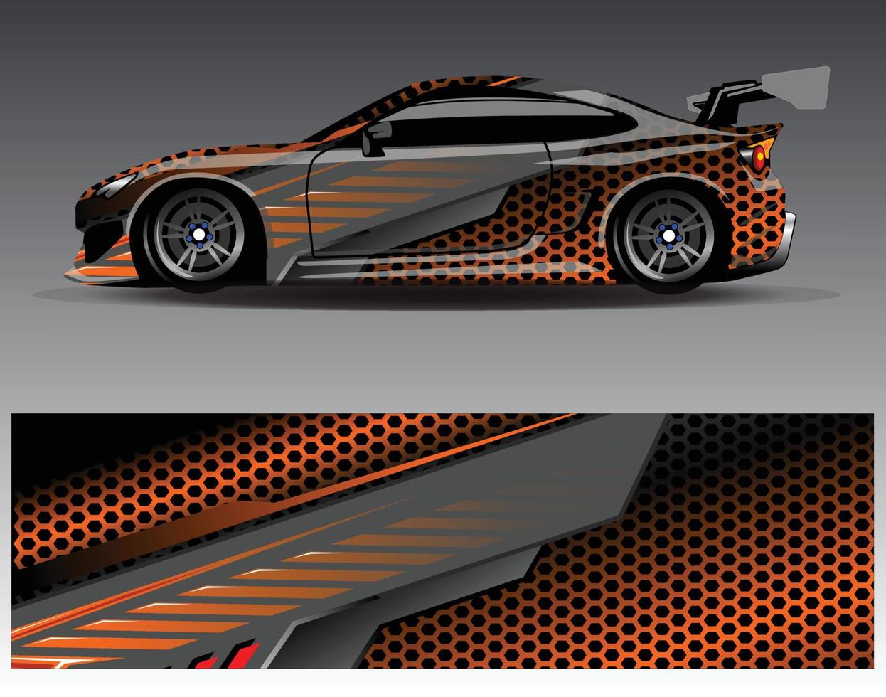 auto wrap ontwerp vector. grafische abstracte streep racen achtergrond kit ontwerpen voor wrap voertuig race auto rally avontuur en livery vector