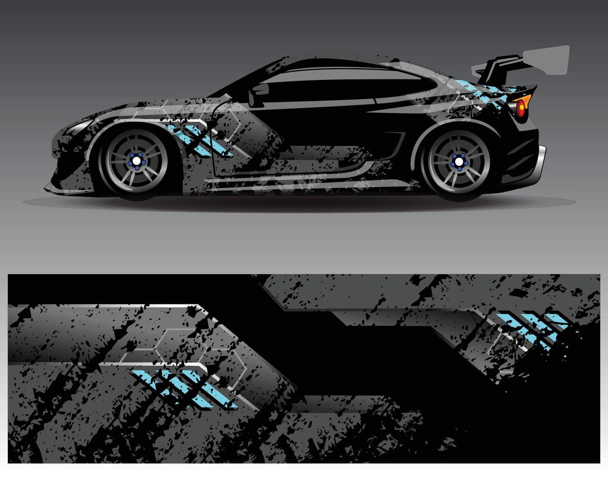 auto wrap ontwerp vector. grafische abstracte streep racen achtergrond kit ontwerpen voor wrap voertuig race auto rally avontuur en livery vector