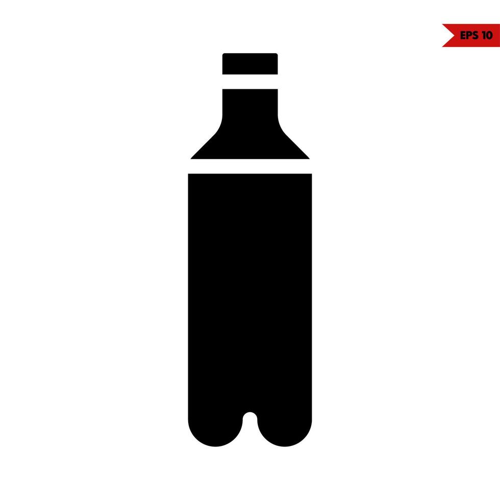 fles drinken glyph icoon vector