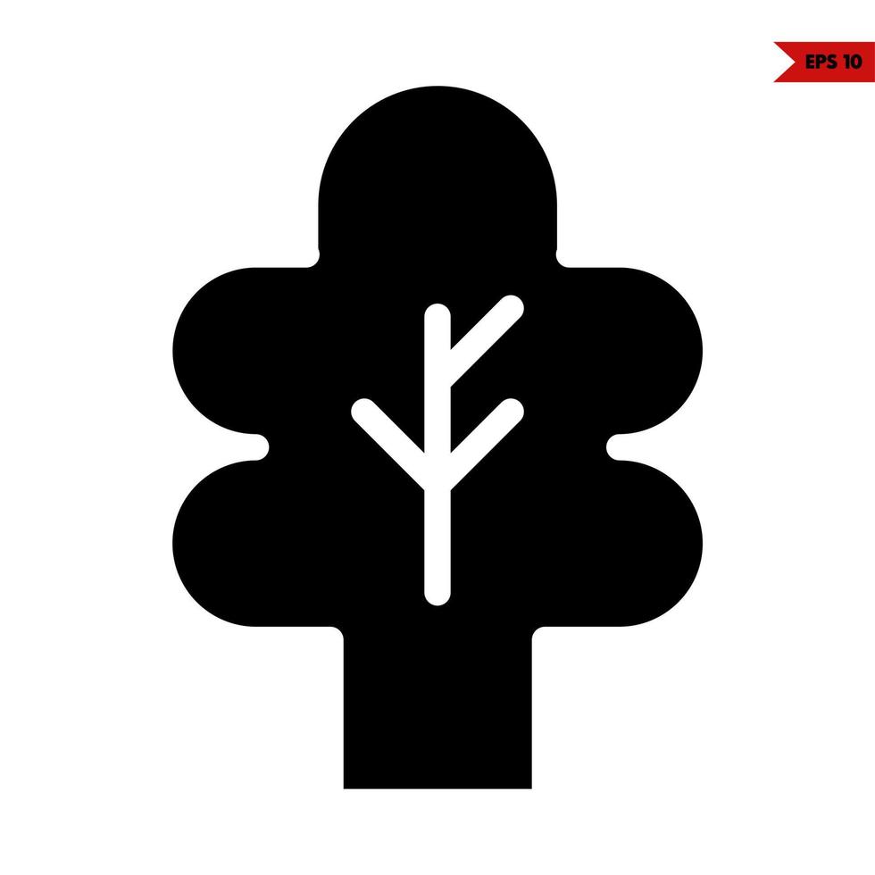 blad glyph icoon vector