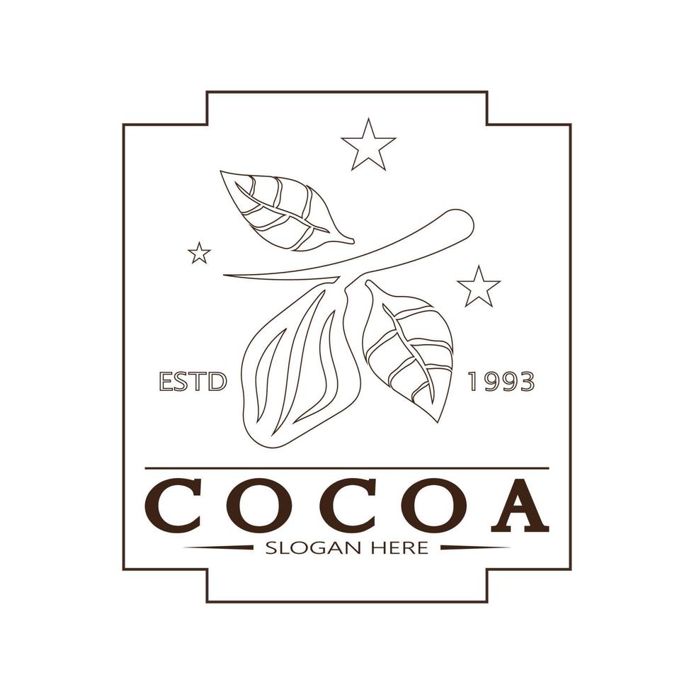 cacao logo, cacao boon, cacao boom, cacao takken en bladeren, chocolade mengen Aan wit achtergrond,vintage,modern,eenvoudig,minimalistisch icoon illustratie sjabloon ontwerp vector