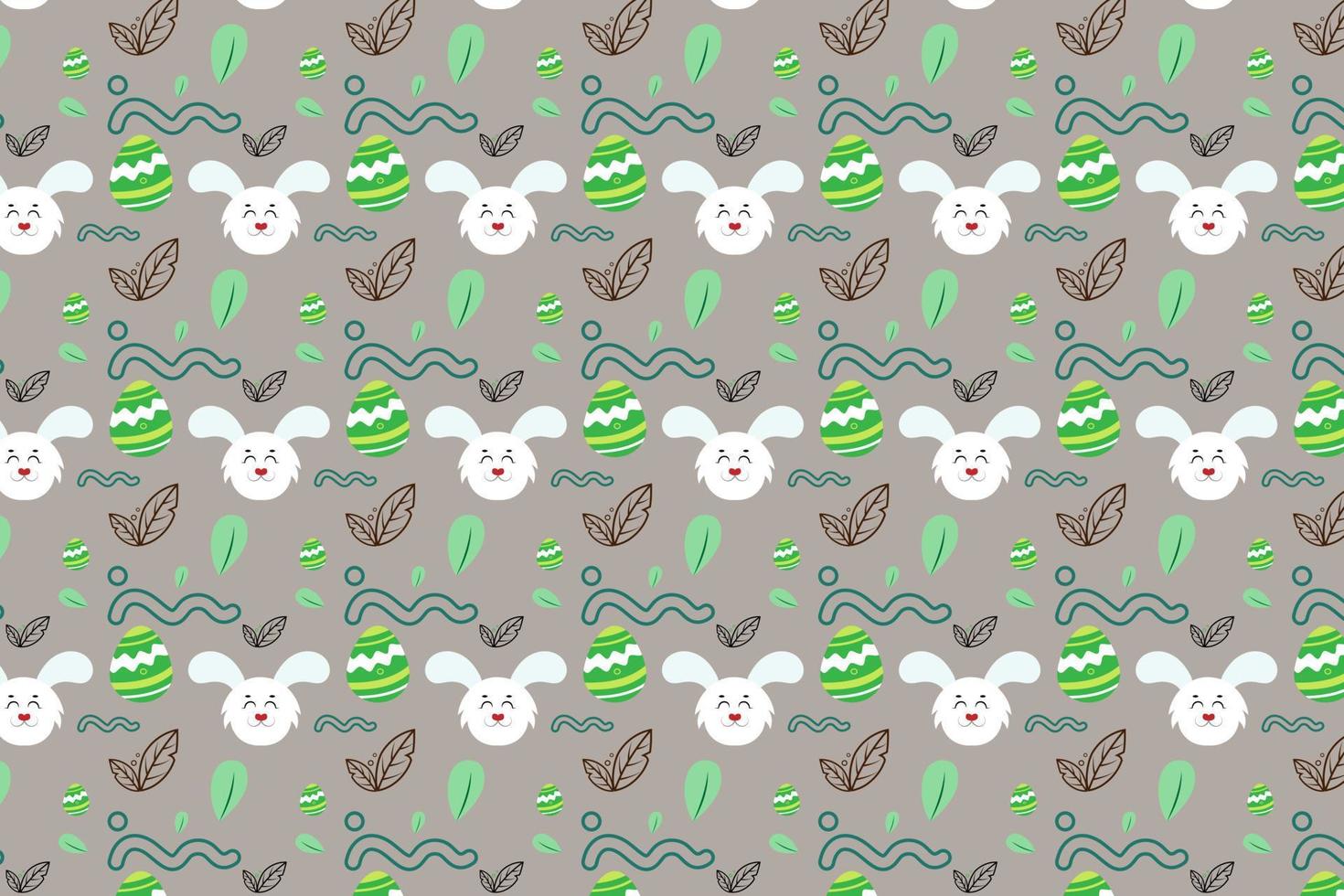 modieus schattig konijn Pasen element naadloos patroon met decoratief eieren. Pasen vakantie pastel achtergrond voor website, het drukken Aan kleding stof, geschenk inpakken en achtergronden vector